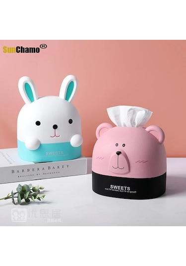 L-sunchamo Karikatür Doku Kutusu Banyo Tuvalet Kağıdı Tutucu Mutfak Peçete Saklama Kutuları Araba Mendil El Havlusu Dispenseri Konteyner