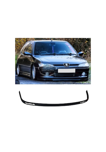 Peugeot 306 1993-2002 Uyumlu Üniversal Laguna Lip Esnek Ön Lip 2 Parça Tampon Altı Dil Karlık Ön Ek 00 Şüscaroto Aksesuar