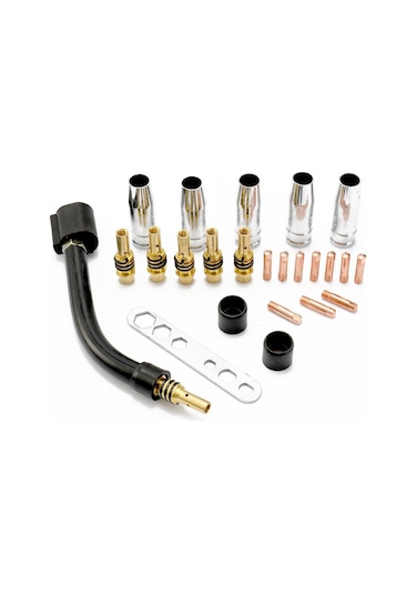 Hallow 24 Adet Takım 15ak Torch Sarf Malzeme Elektrot Koruma 1.0 MM