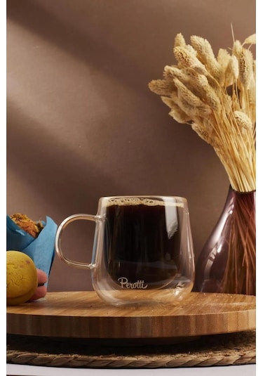 Perotti Double Wall Çift Cidarlı Cam Kupa 280 Ml 15542