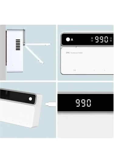 Uv Diş Fırçası Tutucu Şarj Edilebilir Hızlı Kuruyan Diş Fırçası Çok Renkli