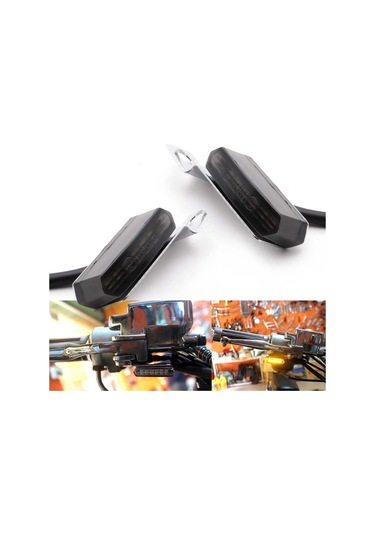 Cbtx 2 Adet Akan Gidon Led Dönüş Sinyalleri Mini Motosiklet Flaşör Fren Debriyaj İşaretleyici İşık Ön Far