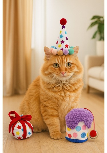 Kedi Parti Kutusu  4'lü Set