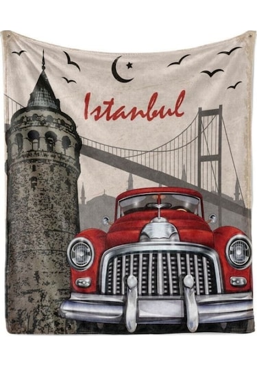 İstanbul Tek Kişilik 1. Kalite 150 Cm 220 Cm. Tv Battaniyesi