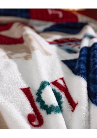 Chevalz Çift Kişilik Welsoft Baskılı Battaniye - Mavi/kırmızı 8684427292235 Mavi