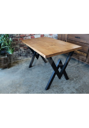 Ahşap Çalışma Ve Bilgisayar Masası-70x120x76 Cm Açık Ceviz