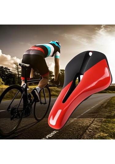 Neevoyu Mountain Road Bisiklet Sırtlığı - Ultra Hafif, Havalandırmalı, Şok Emici, Dayanıklı Pu Materyal - Siyah Siyah