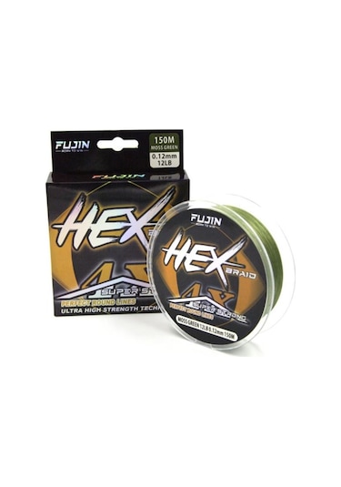 Fujin Hex Braid 4x 150mt Moss Green PE İp Misina 0,08 mm
