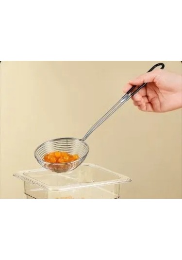 Wezone Büyük Boy Siyah 10cm Çelik Filtre Kaşık -火锅 Ve İçeceklerde Filtreleme, Damakları Kopartma, Akıtma İşlevi Diğer