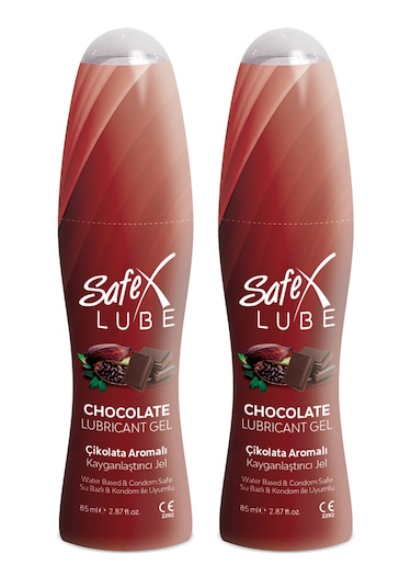 Safex Lube Kayganlaştırıcı Jel Çikolata 85 Ml. 2 Adet