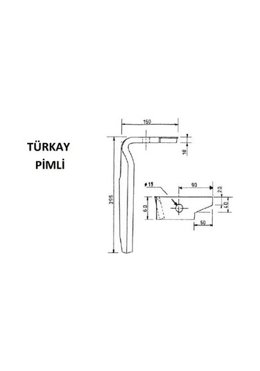 Eurozappa Türkay Pimli Dik Freze İthal Rötovatör Bıçağı-2 Adet