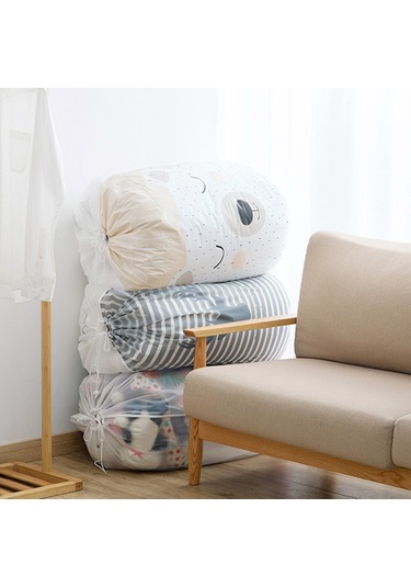 Sones Büyük Kapasiteli Ev Tipi Su Geçirmez Nem Geçirmez Yorgan Saklama Çantası Paketleme Çantası Sevimli Bira Diğer