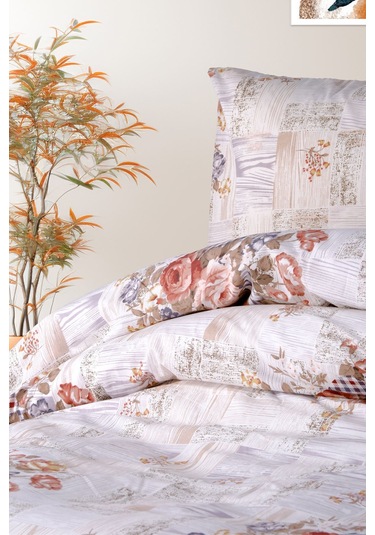 Aytunç Manolya %100 Pamuklu Tek Kişilik Nevresim Takımı 160x2... Lacivert