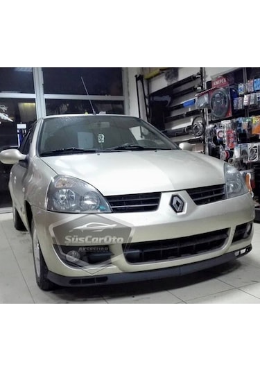 Renault Clio 2 Symbol Hb&sedan 1998-2008 Uyumlu Üniversal Laguna Lip Esnek Ön Lip 2 Parça Tampon Altı Dil Karlık Ön Ek 00 Şüscaroto Aksesuar