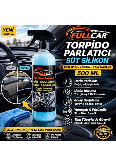 Fullcar Torpido Parlatıcı Süt Silikon 500 Ml