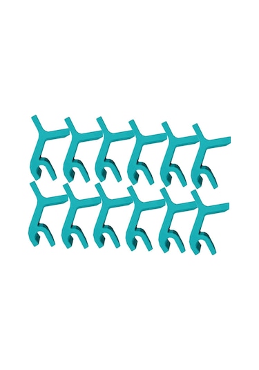 12 Adet Fırın Tepsisi İstifleyicileri Yerden Tasarruf Sağlayan Tepsi İstifleyicileri Mavi