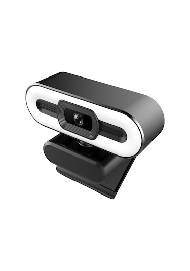 Gajeena 500w Piksel Full Hd Cmos Sensorli Webcam, 3 Renk Led Dokunmatik Işık, Otomatik Odaklama Ve Güzellik Modu - Win/mac Uyumlu