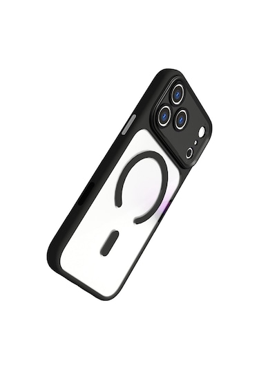 Joko Apple Uyumlu iPhone 17 Pro Hazar Magsafe Kapak - Siyah Siyah