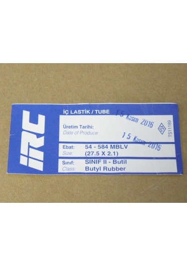 İç Lastik 27 5 X 2 1 54 584 Mb L/v 8624