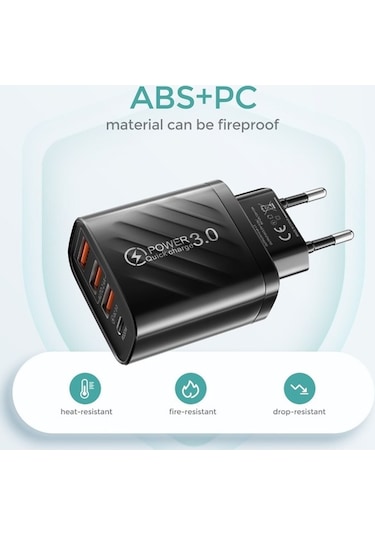 Prestigegoods Usb C Tipi Hızlı Şarj Cihazı 30w Pd 3.0, İphone Xiaomi Samsung Huawei Uyumlu Duvar Adaptörü