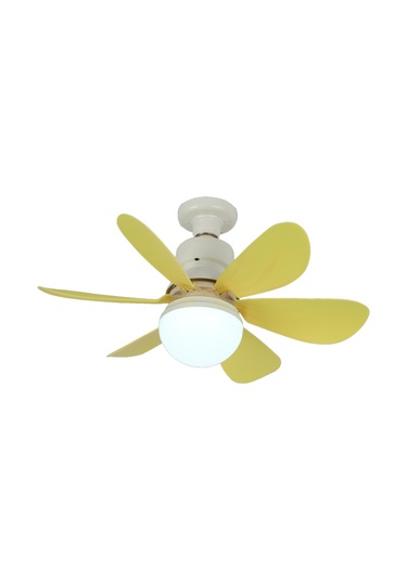 Ranyeek 40w Sarı E27 Tavan Fanlı Lambası - 3 Renk Aydınlatma, Süre Belirleme, Uzaktan Kumanda İle Ev Odaları İçin