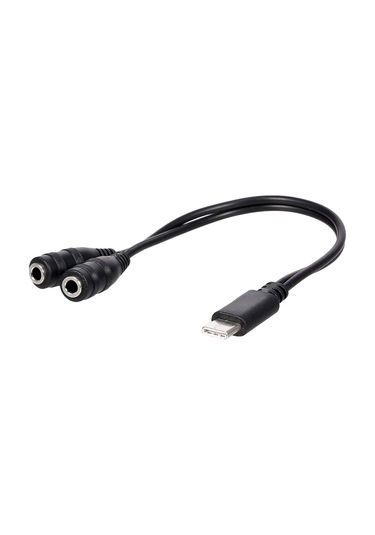 Maiyame Type-c'den Çift 3.5mm'ye Ses Bölücü, İki Kulaklık İçin Audio Çevirici Kablosu