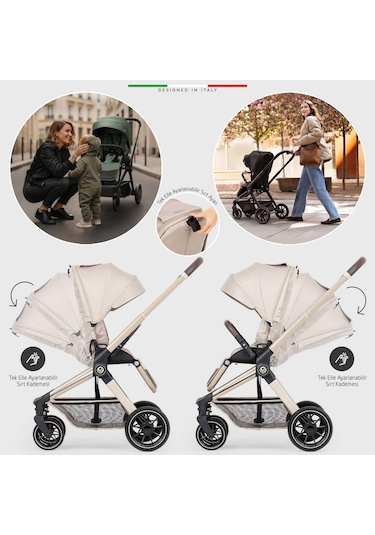 Elele Firenze Travel Sistem Bebek Arabası Yeşil