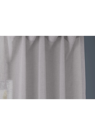 Evdepo Home Kullanıma Hazır Keten Tül Perde (541073060)