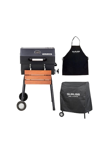Guruss CG-050 Kömürlü Barbekü Mangal + Önlük + Kılıf