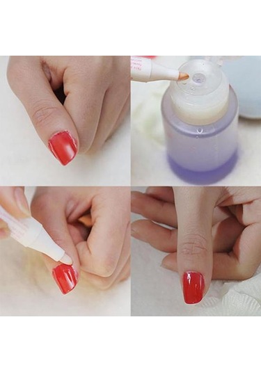 1 Adet Kadın Nail Art Cila Düzeltici Kalem Sökücü 3 İpuçları İle Hatalar Temizleyici