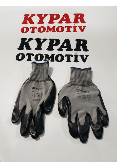 Würth Siyah Mekanikçi Eldiveni Yarı Nitril 5 Takım