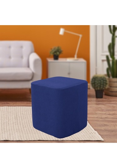 Suntek Magideal Kare Ayaklık Osmanlı Örtüleri Dekoratif Koyu-mavi