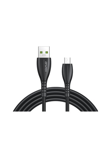 Awei Cl-115m 1m 2.4a Usb İle Mikro Usb Şarj Kablosu