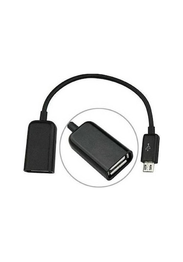 Galaxy Note 2 3 4 5 S3-4-5-6-7 Uyumlu Micro Usb Otg Kablosu 4940 Siyah