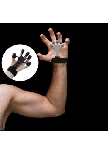 Maoyaya Parmak Ve El Kavrama Güçlendirici Egzersiz Aleti Siyah Altın