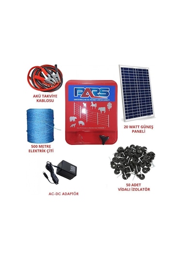 Pars Domuz Kovucu Elektrikli Çit Koruma Seti