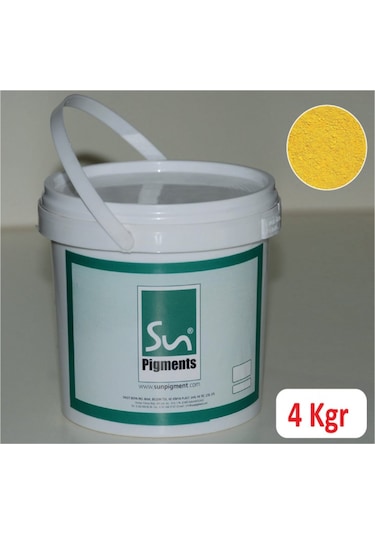 Demir Oksit Sarı Pigment 4 Kg