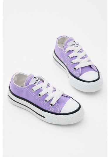 Rahat Kalıp Bağcıklı Çocuk Unisex Lila Spor Ayakkabı Tbh1460 LILA