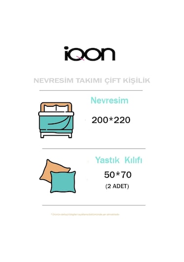 İqon Çift Kişilik Nevresim Seti Petek Petrol Setçift Çok Renkli