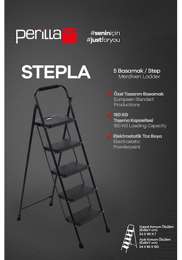 Perilla Stepla 5 Basamak Merdiven