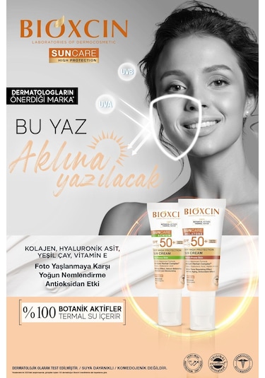 Bioxcin Sun Care Akneye Eğilimli Ciltler Için Renkli Güneş Kremi 50 Spf 50 Ml - Tinted, Akne, Dry Touch, Mat