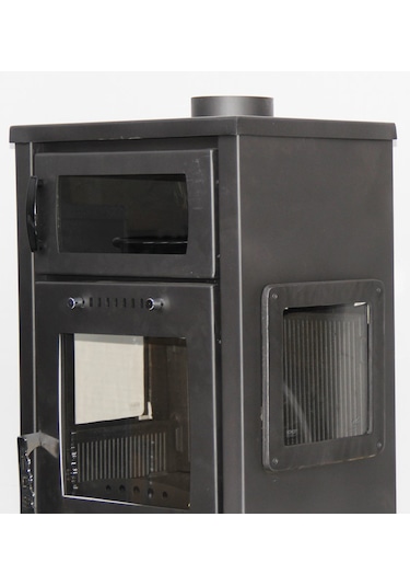 Dorello Soba Troy Camlı Model Soba Döküm Soba