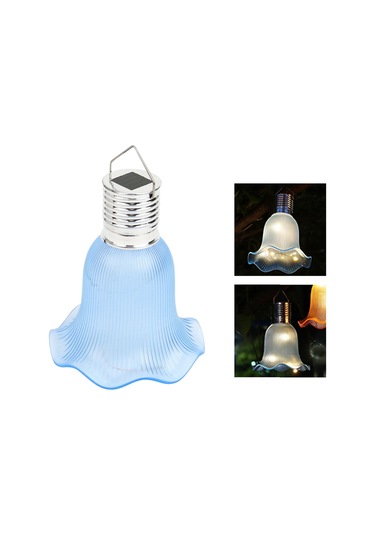 Suntek Dekoratif Güneş Enerjili Asılı Lamba Fener Mavi-abajur Mavi Abajur Çok Renkli