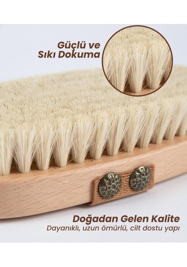 Lajel Premium %100 Doğal At Kılı Selülit Fırçası