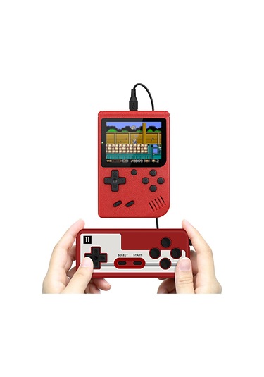 Taşınabilir El Mini Oyun Konsolları Gamepad İle 3 İnç Tam Renkli Ekran Dahili 800 Retro Oyun 1020mah Pil Desteği Av Çıkışı