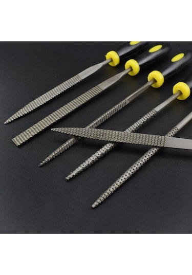 Senbang Ahşap İçin Mini Törpü Seti 14 Cm Plastik Saplı Eğe Takımı 6 Parça