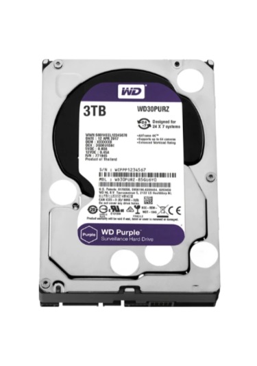 Western Digital 3.5" 3 Tb Purple Wd30purz Sata 3.0 5400 Rpm Hard Disk Diğer