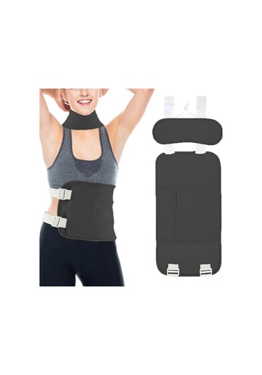 Geeksen Yeniden Kullanılabilir Hint Yağı Paket Seti: Bel Ve Boyun İçin Sızdırmaz Kompres Kumaş, Siyah Çok Renkli