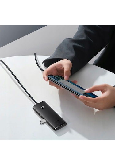 Baseus Lite Series 4Portlu Type-C to USB 3.0 Çevirici Hub Adaptör