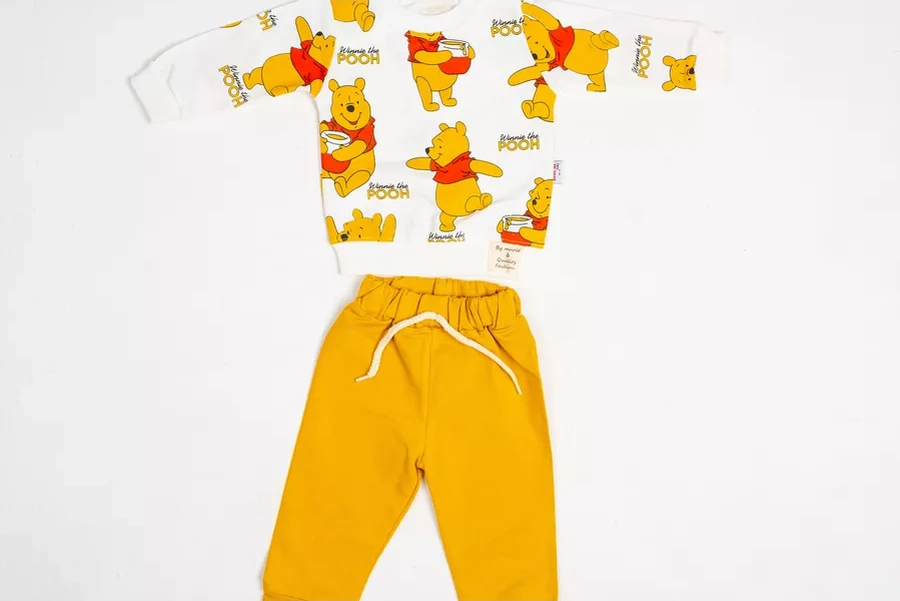 Murat Baby Collection Winnie The Pooh Bebek Takımı 199357269 Hardal Rengi